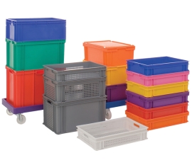 Coloured Euro Stacking Containers