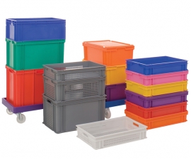 Coloured Euro Stacking Containers