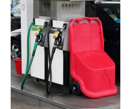 Absorbant Dispensing Trolley in Red, Green and Yellow