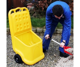 Outdoor Plastic Cart with Wheels