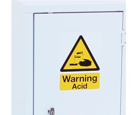 Acid Storage Cabinet In White
