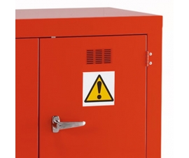 Chemical Red Storage Cabinet