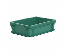 Green Plastic Euro Container 120mm High - Food Grade