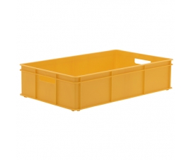 Yellow Stacking Confectionery Tray Solid Sides And Base