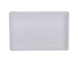 White Vented Euro Sized Confectionery Plastic Trays