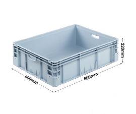 Silverline Euro Stacking Container 800 x 600 x 220mm