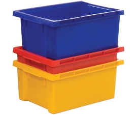 Coloured 180° Degree Stack Nest Heavy Duty Containers