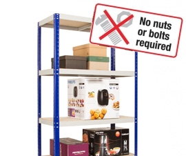 Clicka Low Cost Shelving Bays
