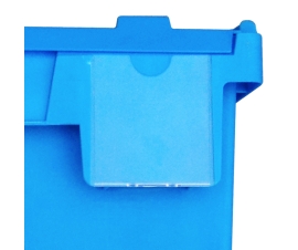 Clear Plastic Label Holder for 55 Litre Attached Lid Containers