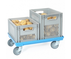 Ventilated Euro Containers on Dolly