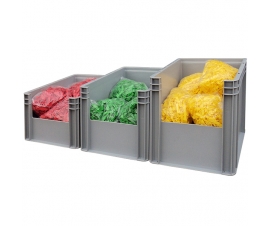 Open End Euro Containers with Items