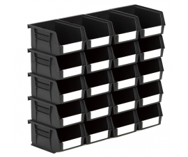 Size 2 Linbins in Black Recycled Plastic
