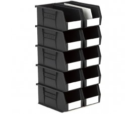 Size 5 Linbins in Black Recycled Plastic