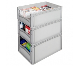 Open End Euro Picking Container Stacked Example