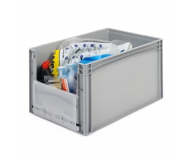 Open End Euro Picking Container with Translucent Door
