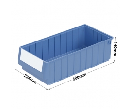 RK5214 Shelf Trays in Blue with 12.6 Litre Capacity - 500mm Deep