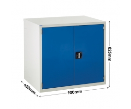 Euroslide cabinet with 1 cupboard in blue