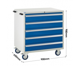 Mobile Euroslide cabinet dimensions