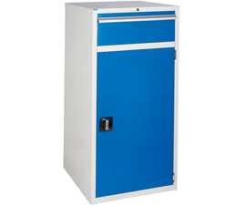 Euroslide cabinet with 1 drawer and 1 cupboard in blue