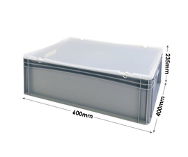 Euro Container Case with Clear Lid