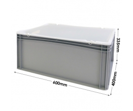 Euro Container Case with Clear Lid