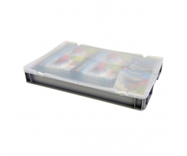 Clear Lidded Case with Contents