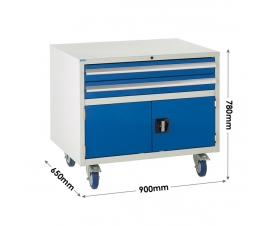Under bench Euroslide cabinet dimensions