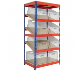 Rivet Racking Kanban Shelving Bay