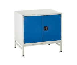 Under bench Euroslide cabinet and stand with 1 cupboard in blue