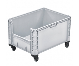 Open End Euro Picking Container with Wheels