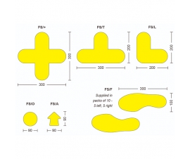 Shapes Available (Sizes in mm)