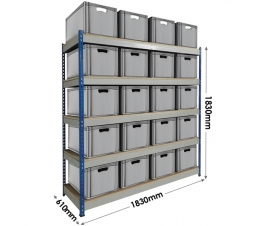 Shelving dimensions