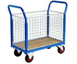 Platform Truck with 4 Mesh Sides