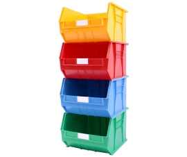 Stack of 4 Coloured Size 10 Linbins