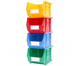 Stack Of Coloured Size 6 Linbins