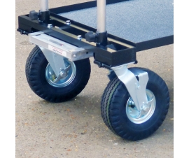 Close up of 10" Wheel Conversion Kit Supplied with the Model