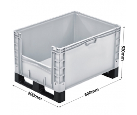 Basicline Plus Container with Pick Opening And Runners