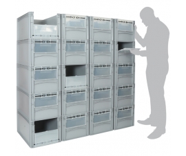 Example of Euro Containers as a Pickwall