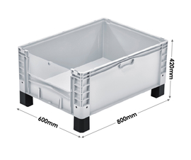 Basicline Plus Container with Drop Down Door And Feet