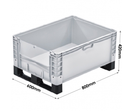 Basicline Plus Container with Drop Down Door And Runners