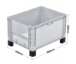 Basicline Plus Container with Drop Down Door And Feet