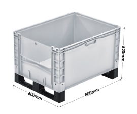Basicline Plus Container with Drop Down Door And Runners