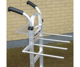 Welded Support Arms for C-Stands on Cart