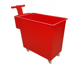 200 Litre Mobile Truck in Red with Handle