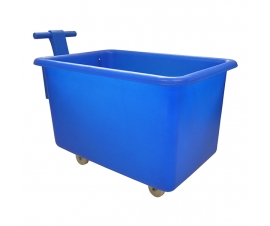 320 Litre Mobile Truck in Blue with Handle