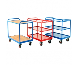 Group of Industrial Tray Trolleys