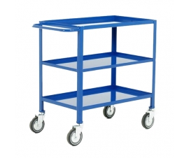 3 Tier Tray Trolley In Blue