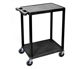 Strong Plastic Shelf Trolley with 2 Shelves