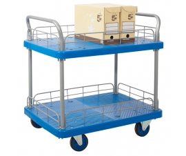 Two Tier Trolley With Wire Surround