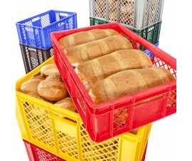 Ventilated containers with contents